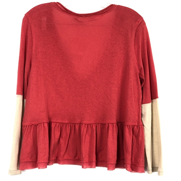 ⚡️⚡️⚡️Free People Heart Of Mine Camelia Combo Top V Neck Medium New - Picture 6 of 6